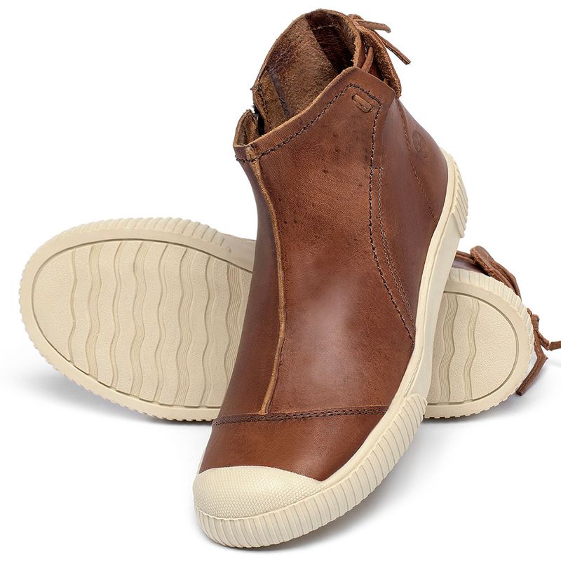 Laranja_Lima_Shoes_Sapatos_Femininos___Tenis___Cano_Alto_em_Couro_Marrom_-_Codigo_-_148079_2