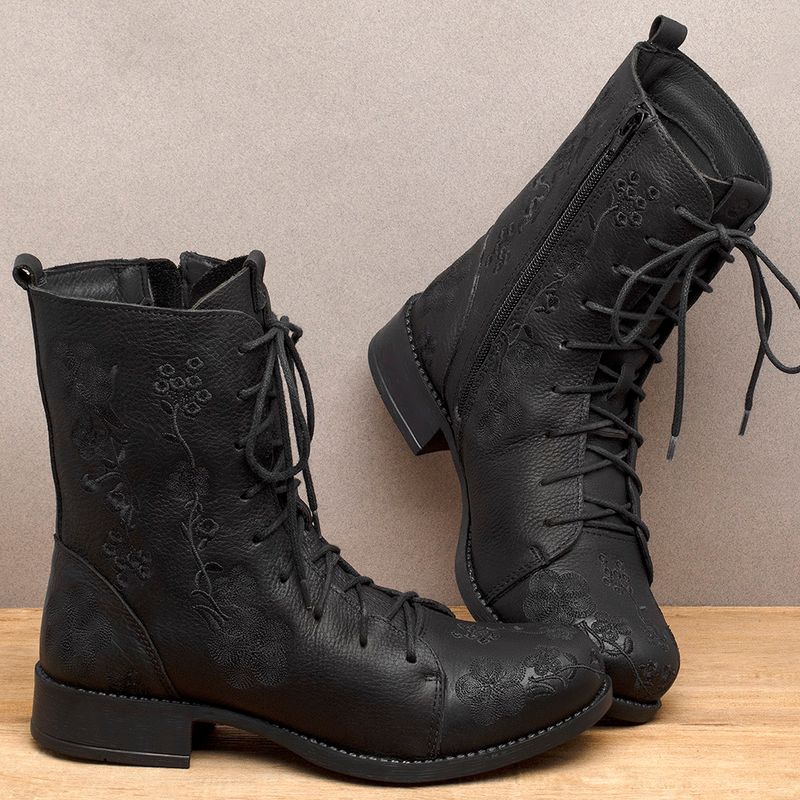 Laranja_Lima_Shoes_Sapatos_Femininos___Bota___Cano_Medio_Salto_de_3_cm_em_Couro_Preto_-_Codigo_-_141127_3