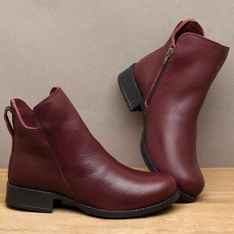 Laranja_Lima_Shoes_Sapatos_Femininos___Bota___Cano_Curto_Salto_de_3_cm_em_Couro_Vinho_-_Codigo_-_141382_3