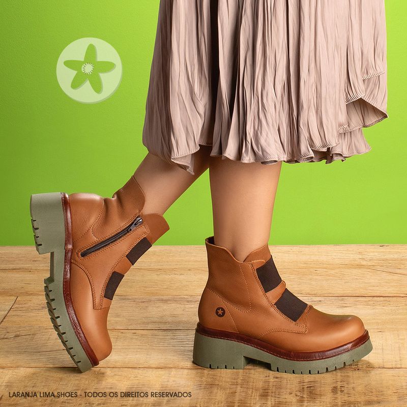 Laranja_Lima_Shoes_Sapatos_Femininos___Bota___Cano_Curto_Salto_de_4_cm_em_Couro_Laranja_-_Codigo_-_153051_9