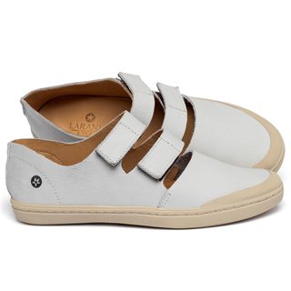 Tênis   Cano Baixo em Couro Off-White - Codigo - 141390