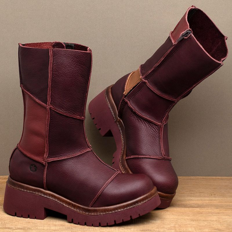 Laranja_Lima_Shoes_Sapatos_Femininos___Bota___Cano_Medio_Salto_de_3_cm_em_Couro_Vinho_-_Codigo_-_153028_3