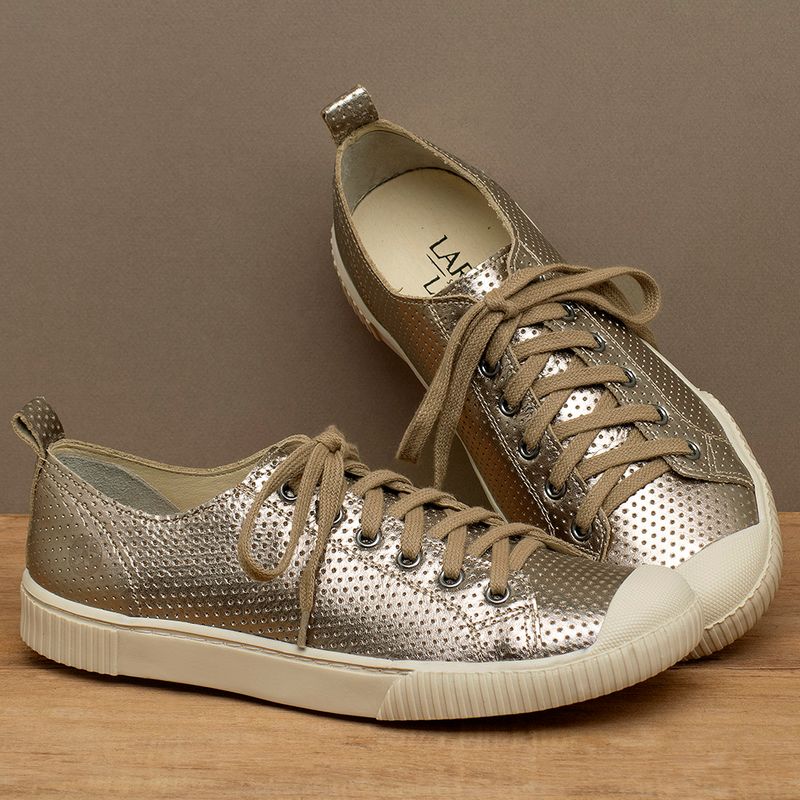 Laranja_Lima_Shoes_Sapatos_Femininos___Tenis___Cano_Baixo_em_Couro_Metalizado_-_Codigo_-_148071_3