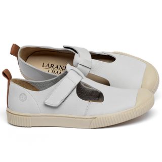 Tênis   Cano Baixo em Couro Off-White - Codigo - 148076