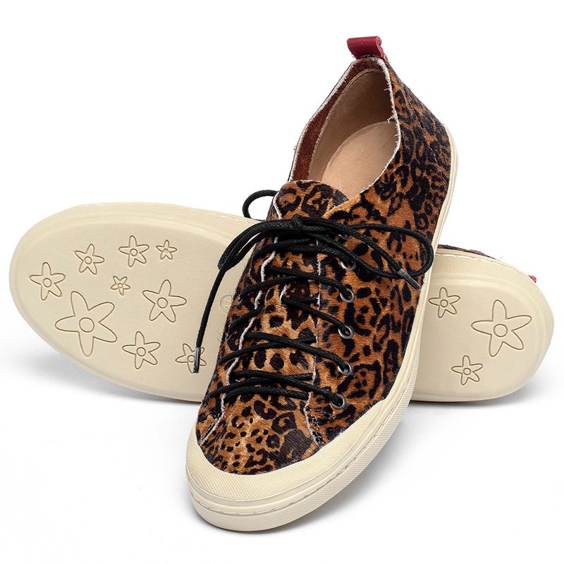 Laranja_Lima_Shoes_Sapatos_Femininos___Tenis___Cano_Baixo_em_Couro_Onca_-_Codigo_-_141199_2