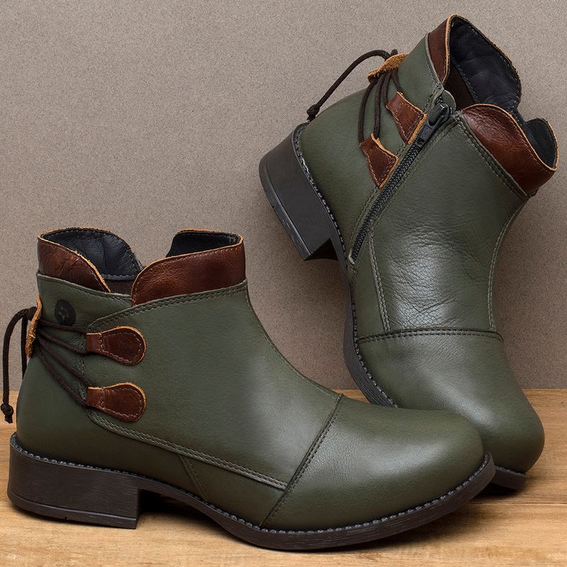 Laranja_Lima_Shoes_Sapatos_Femininos___Bota___Cano_Curto_Salto_de_3_cm_em_Couro_Musgo_-_Codigo_-_141133_3