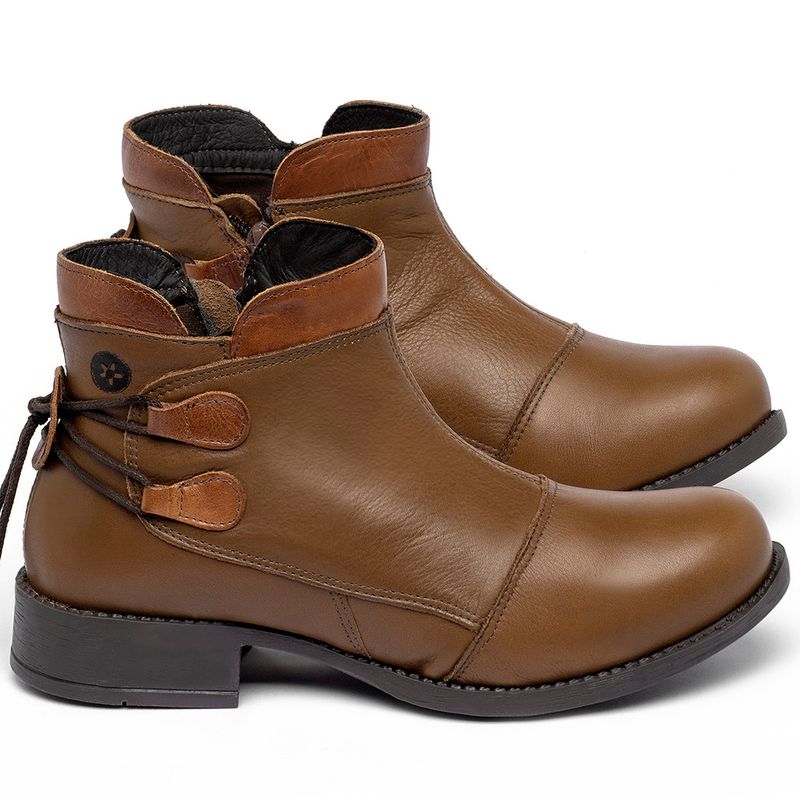Laranja_Lima_Shoes_Sapatos_Femininos___Bota___Cano_Curto_Salto_de_3_cm_em_Couro_Marrom_-_Codigo_-_141133_1
