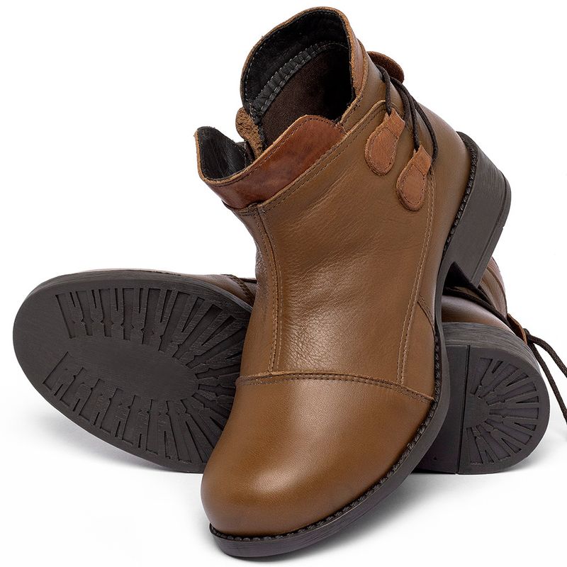 Laranja_Lima_Shoes_Sapatos_Femininos___Bota___Cano_Curto_Salto_de_3_cm_em_Couro_Marrom_-_Codigo_-_141133_2