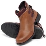 Laranja_Lima_Shoes_Sapatos_Femininos___Bota___Cano_Curto_Salto_de_3_cm_em_Couro_Marrom_-_Codigo_-_141133_2