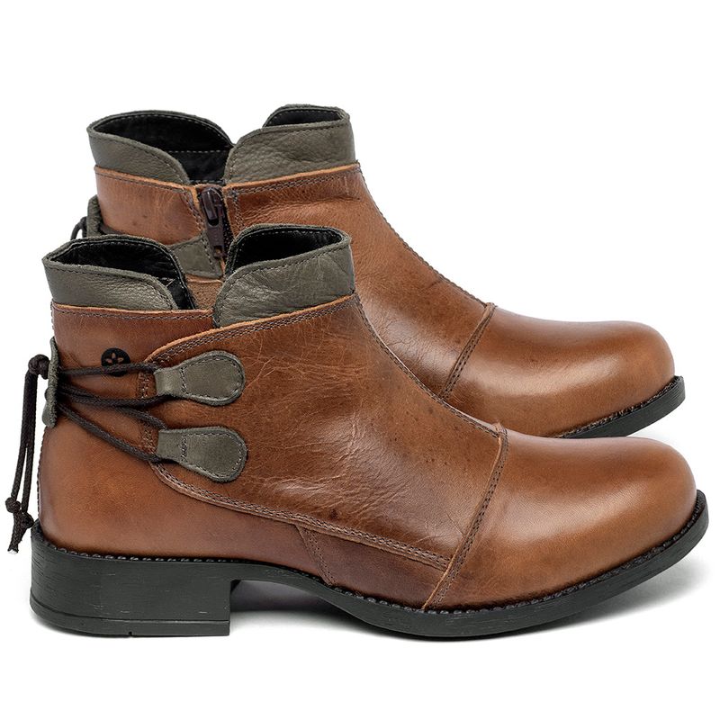 Laranja_Lima_Shoes_Sapatos_Femininos___Bota___Cano_Curto_Salto_de_3_cm_em_Couro_Marrom_-_Codigo_-_141133_1
