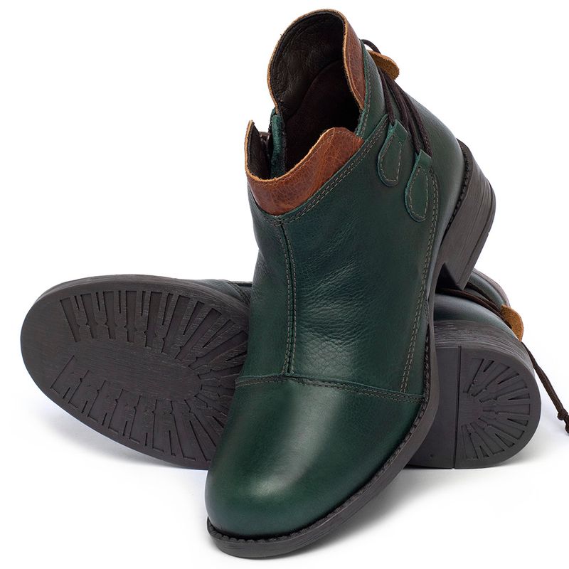 Laranja_Lima_Shoes_Sapatos_Femininos___Bota___Cano_Curto_Salto_de_3_cm_em_Couro_Verde_-_Codigo_-_141133_2