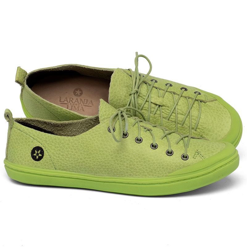 Laranja_Lima_Shoes_Sapatos_Femininos___Tenis___Cano_Baixo_em_Couro_Verde_-_Codigo_-_141112_1