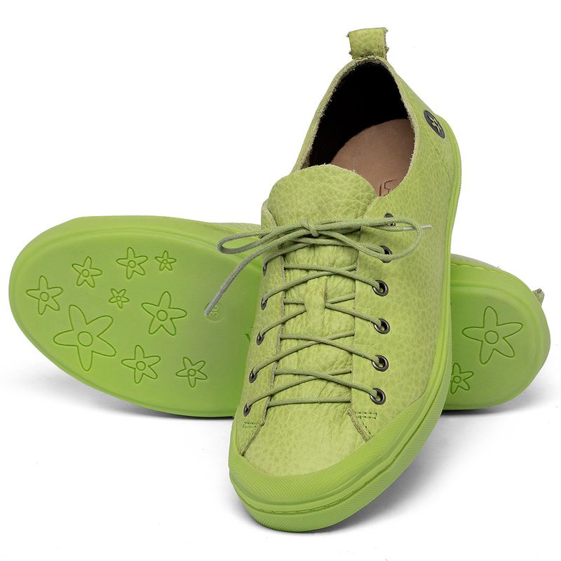 Laranja_Lima_Shoes_Sapatos_Femininos___Tenis___Cano_Baixo_em_Couro_Verde_-_Codigo_-_141112_2