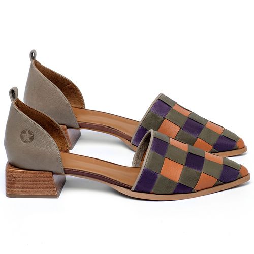 Scarpin   Bico Fino Salto de 3 cm em Couro Colorido - Codigo - 3941
