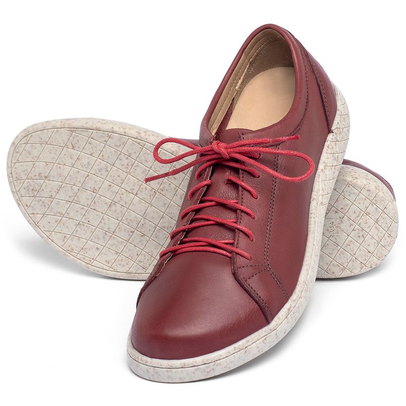 Laranja_Lima_Shoes_Sapatos_Femininos___Tenis___Cano_Baixo_em_Couro_Vermelho_-_Codigo_-_155015_2