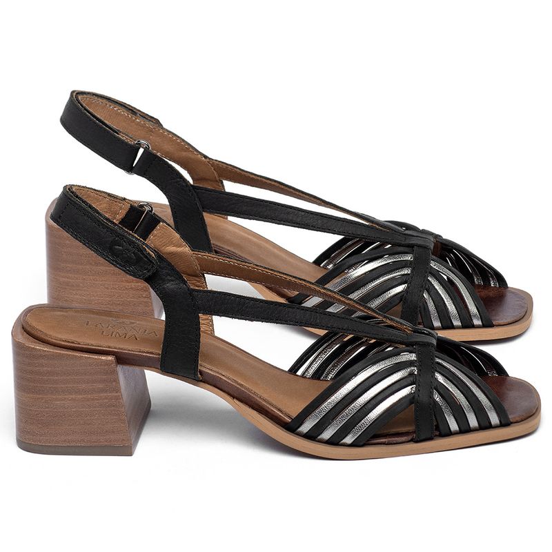 Laranja_Lima_Shoes_Sapatos_Femininos___Sandalia___Laranja_Lima_Shoes_Classic_Salto_de_4_cm_em_Couro_Bicolor_-_Codigo_-_3885_1