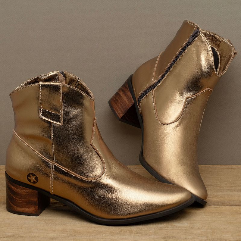 Laranja_Lima_Shoes_Sapatos_Femininos___Bota___Cano_Curto_Salto_de_4_cm_em_Couro_Metalizado_-_Codigo_-_9615_3