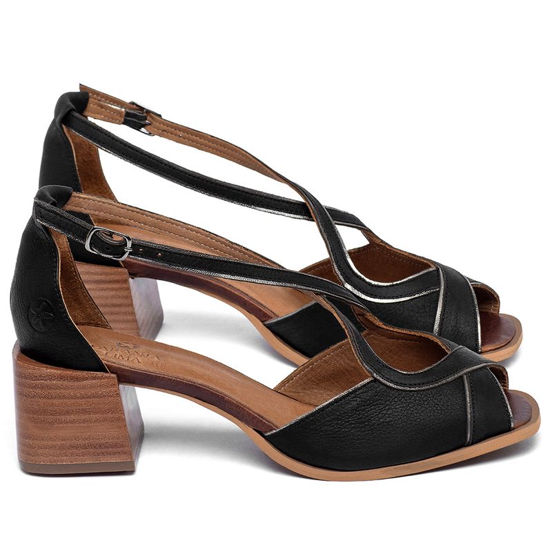 Laranja_Lima_Shoes_Sapatos_Femininos___Sandalia___Laranja_Lima_Shoes_Classic_Salto_de_5_cm_em_Couro_Preto_-_Codigo_-_3887_1