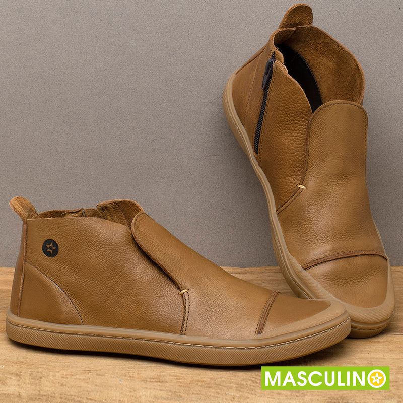 Laranja_Lima_Shoes_Sapatos_Masculinos___Tenis_Masculino___Cano_Alto_em_Couro_Caramelo_-_Codigo_-_141086_3