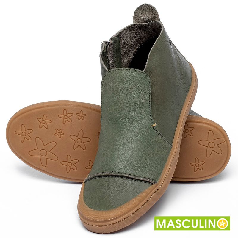 Laranja_Lima_Shoes_Sapatos_Masculinos___Tenis_Masculino___Cano_Alto_em_Couro_Verde_-_Codigo_-_141086_2