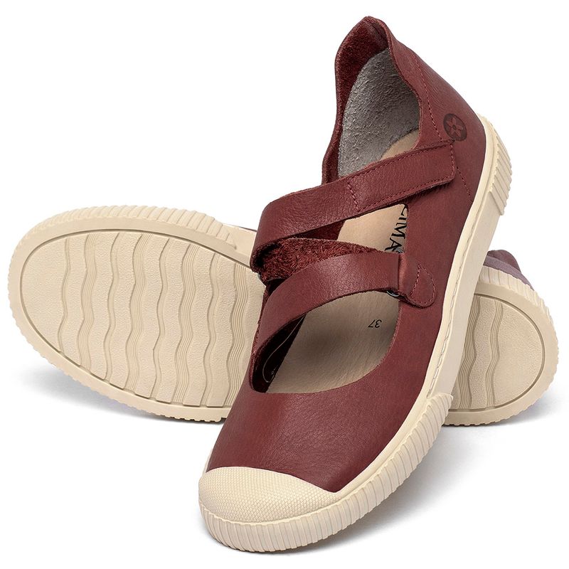 Laranja_Lima_Shoes_Sapatos_Femininos___Tenis___Cano_Baixo_em_Couro_Vermelho_-_Codigo_-_148069_2