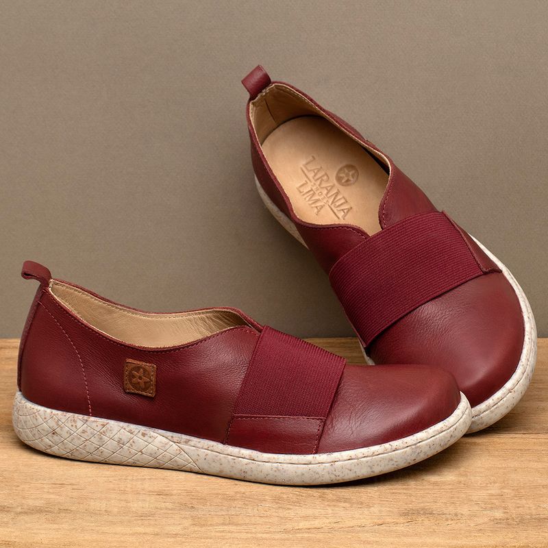Laranja_Lima_Shoes_Sapatos_Femininos___Tenis___Cano_Baixo_em_Couro_Vermelho_-_Codigo_-_156019_3