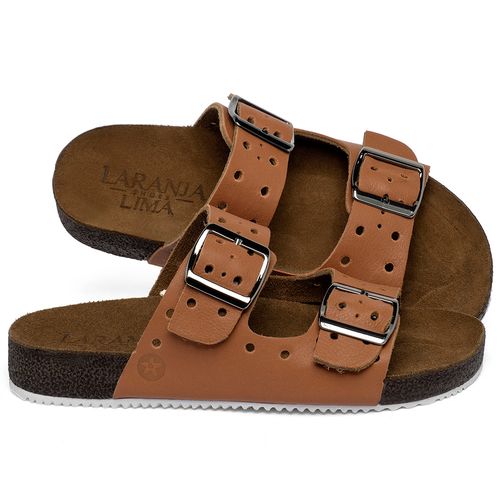 Birken em Couro Laranja - Codigo - 148032