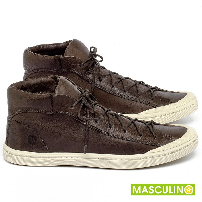 Laranja_Lima_Shoes_Sapatos_Masculinos___Tenis_Masculino___Cano_Alto_em_Couro_Cafe_-_Codigo_-_141141_1