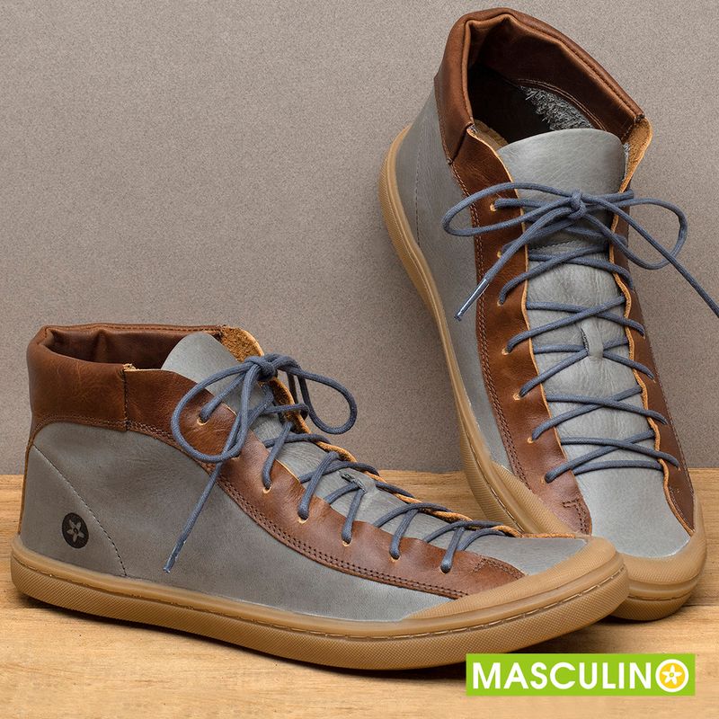 Laranja_Lima_Shoes_Sapatos_Masculinos___Tenis_Masculino___Cano_Alto_em_Couro_Cinza_-_Codigo_-_141141_3