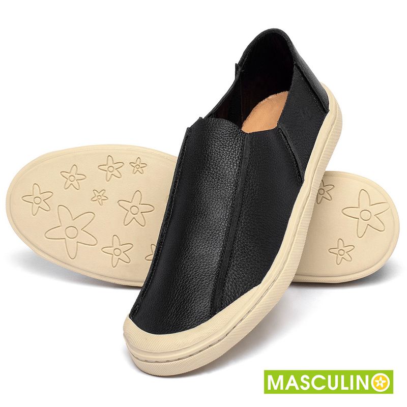 Laranja_Lima_Shoes_Sapatos_Masculinos___Tenis_Masculino___Cano_Baixo_em_Couro_Preto_-_Codigo_-_141175_2