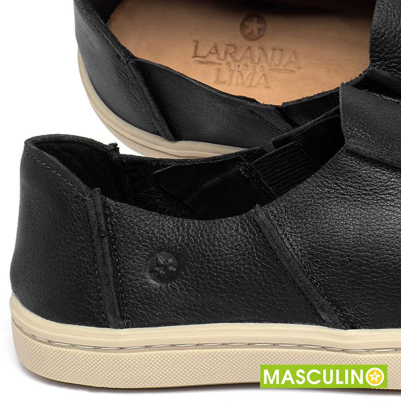 Laranja_Lima_Shoes_Sapatos_Masculinos___Tenis_Masculino___Cano_Baixo_em_Couro_Preto_-_Codigo_-_141175_5