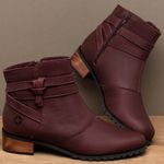 Laranja_Lima_Shoes_Sapatos_Femininos___Bota___Cano_Curto_Salto_de_3_cm_em_Couro_Vinho_-_Codigo_-_9611_3