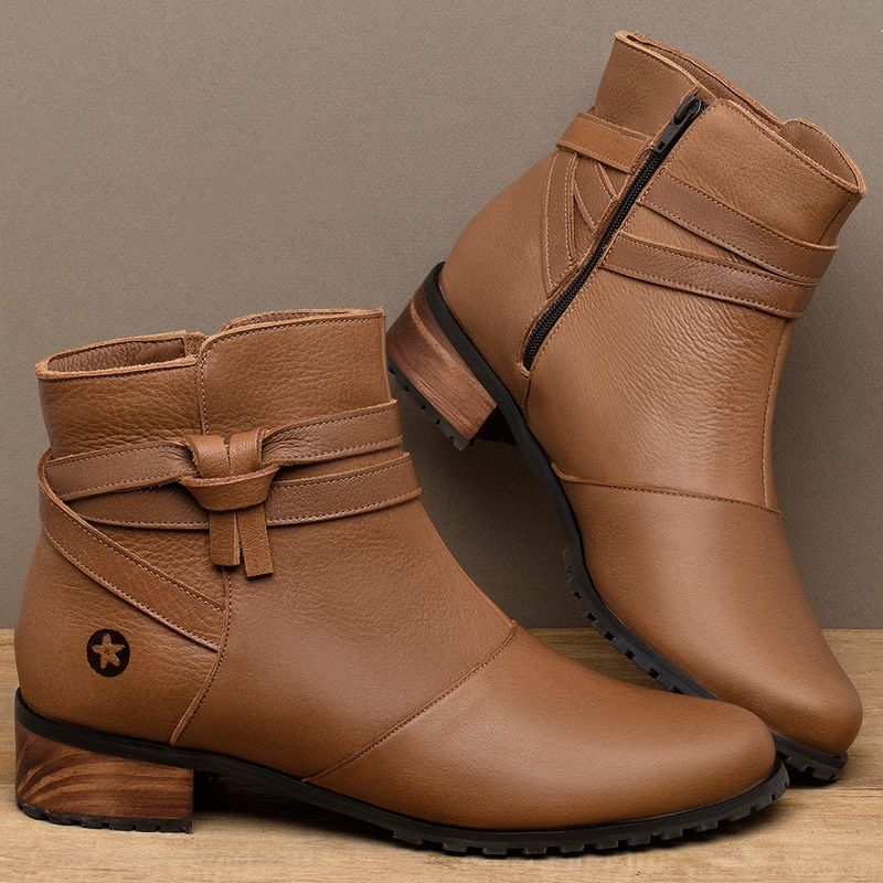 Laranja_Lima_Shoes_Sapatos_Femininos___Bota___Cano_Curto_Salto_de_3_cm_em_Couro_Laranja_-_Codigo_-_9611_3