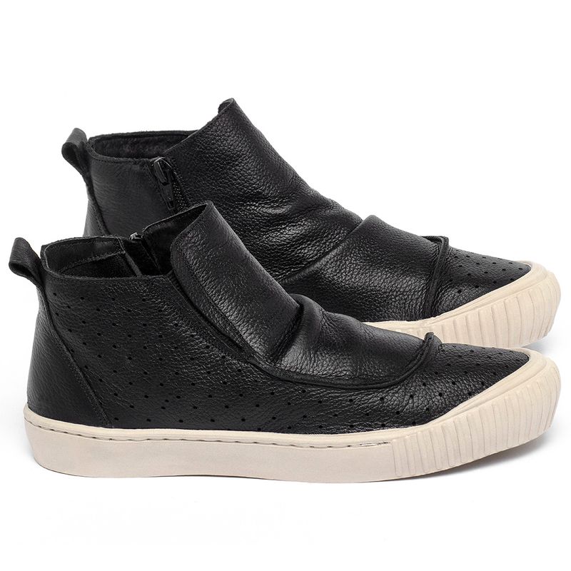 Laranja_Lima_Shoes_Sapatos_Femininos___Tenis___Cano_Alto_em_Couro_Preto_-_Codigo_-_153038_1