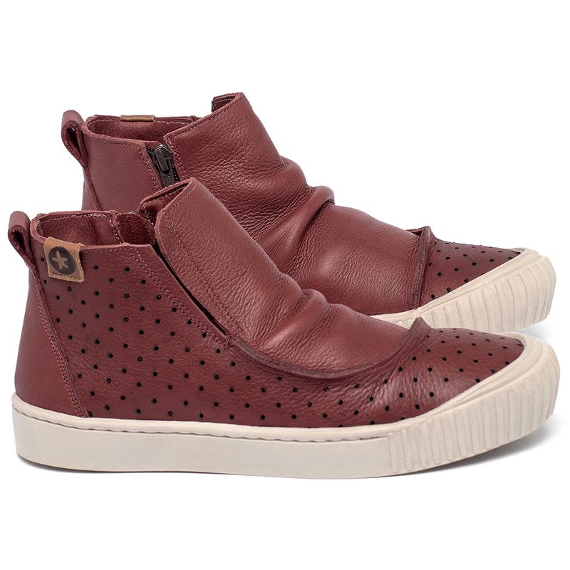 Laranja_Lima_Shoes_Sapatos_Femininos___Tenis___Cano_Alto_em_Couro_Vermelho_-_Codigo_-_153038_1