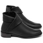 Laranja_Lima_Shoes_Sapatos_Femininos___Bota___Cano_Curto_Salto_de_2_cm_em_Couro_Preto_-_Codigo_-_152007_1