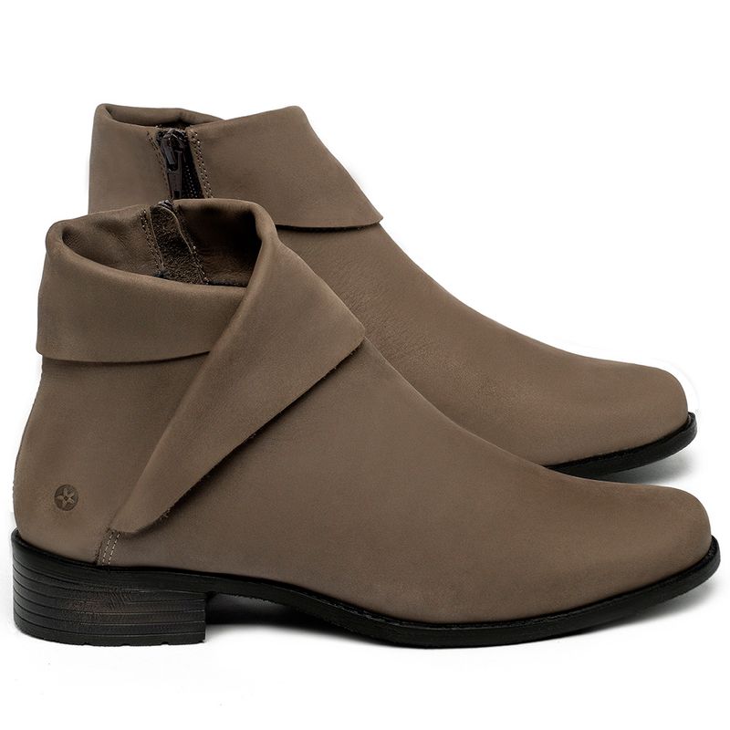 Laranja_Lima_Shoes_Sapatos_Femininos___Bota___Cano_Curto_Salto_de_2_cm_em_Couro_Marrom_-_Codigo_-_152007_1