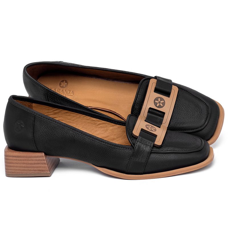 Laranja_Lima_Shoes_Sapatos_Femininos___Mocassim_Salto_de_3_cm_em_Couro_Preto_-_Codigo_-_3962_1