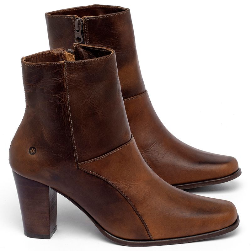 Laranja_Lima_Shoes_Sapatos_Femininos___Bota___Cano_Curto_Salto_de_7_cm_em_Couro_Marrom_-_Codigo_-_152003_1