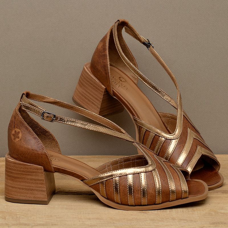 Laranja_Lima_Shoes_Sapatos_Femininos___Sandalia___Laranja_Lima_Shoes_Classic_Salto_de_5_cm_em_Couro_Bicolor_-_Codigo_-_3998_3