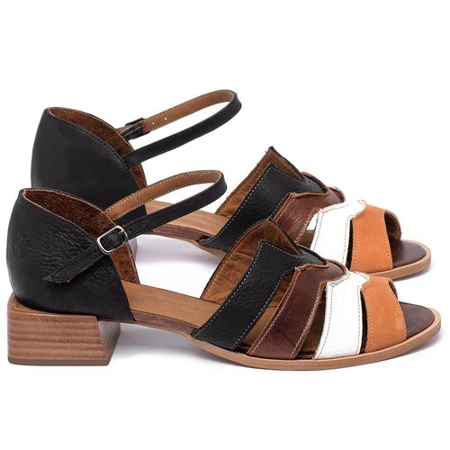 Sandália   Laranja Lima Shoes Classic Salto de 3 cm em Couro Colorido - Codigo - 3936