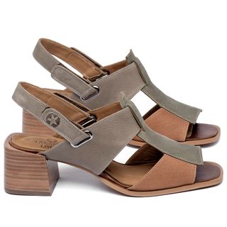 Sandália   Laranja Lima Shoes Classic Salto de 5 cm em Couro Colorido - Codigo - 3995
