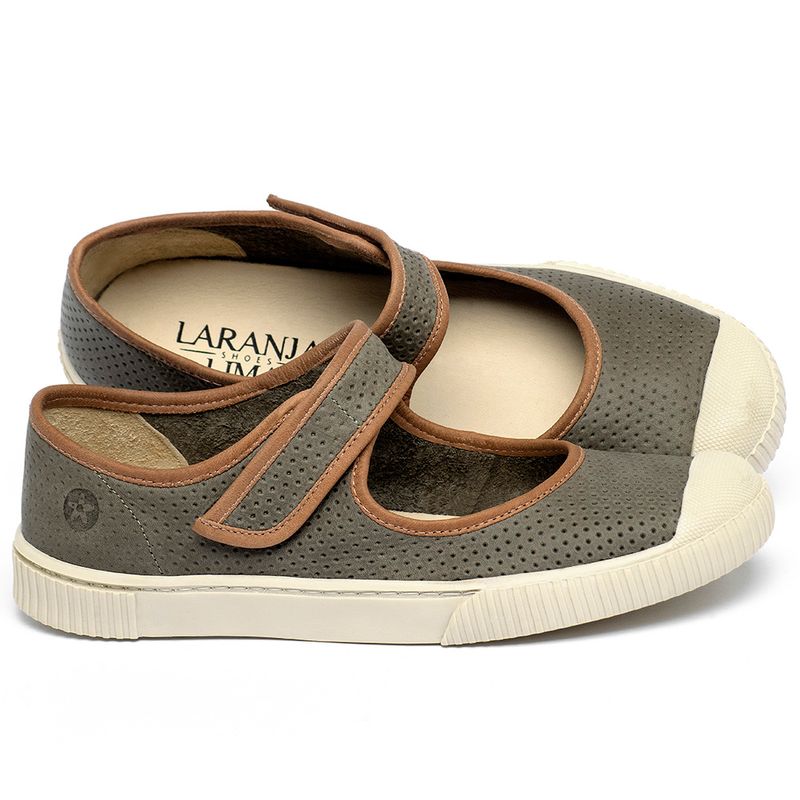 Laranja_Lima_Shoes_Sapatos_Femininos___Tenis___Cano_Baixo_em_Couro_Musgo_-_Codigo_-_148077_1