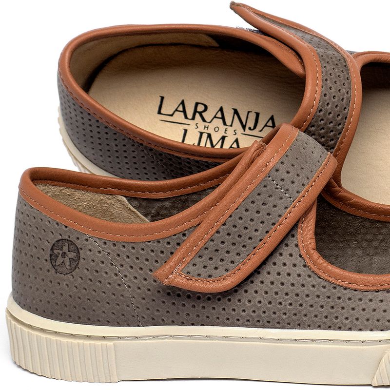Laranja_Lima_Shoes_Sapatos_Femininos___Tenis___Cano_Baixo_em_Couro_Cinza_-_Codigo_-_148077_5