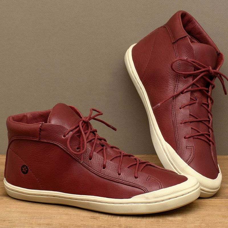 Laranja_Lima_Shoes_Sapatos_Femininos___Tenis___Cano_Alto_em_Couro_Vermelho_-_Codigo_-_141381_3