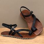 Laranja_Lima_Shoes_Sapatos_Femininos___Sandalia_Rasteira___Flat_em_Couro_Preto_-_Codigo_-_155022_3