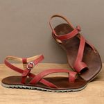 Laranja_Lima_Shoes_Sapatos_Femininos___Sandalia_Rasteira___Flat_em_Couro_Vermelho_-_Codigo_-_155022_3