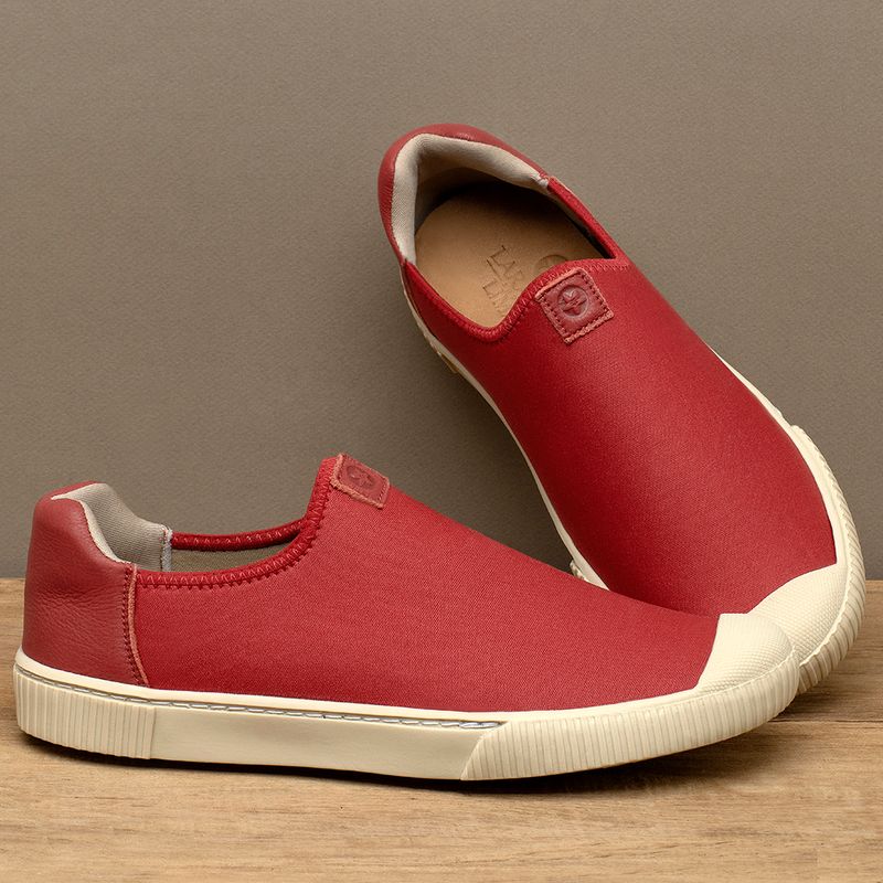 Laranja_Lima_Shoes_Sapatos_Femininos___Tenis___Cano_Baixo_em_Neoprene_Vermelho_-_Codigo_-_158001_3