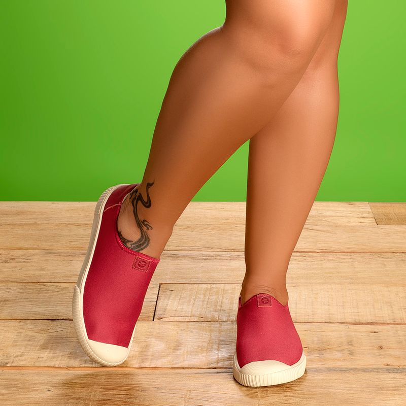 Laranja_Lima_Shoes_Sapatos_Femininos___Tenis___Cano_Baixo_em_Neoprene_Vermelho_-_Codigo_-_158001_7