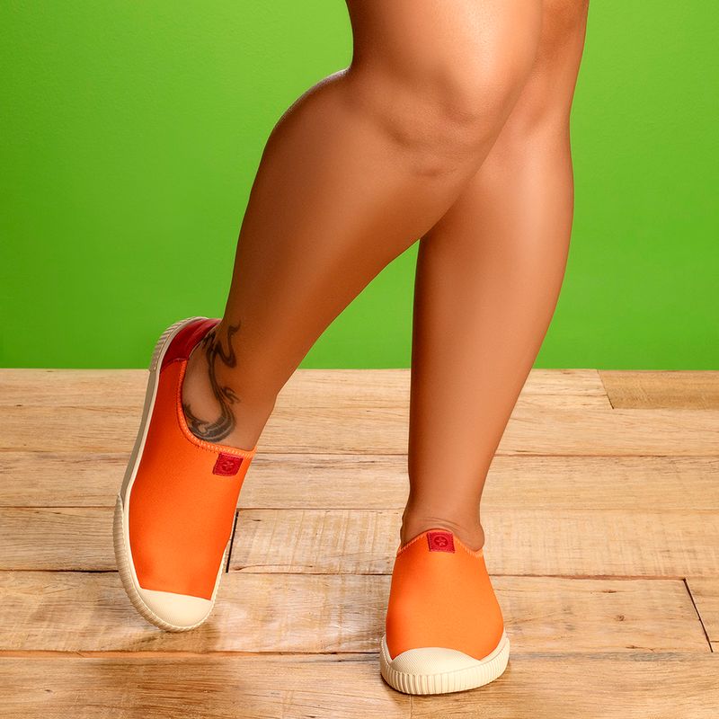 Laranja_Lima_Shoes_Sapatos_Femininos___Tenis___Cano_Baixo_em_Neoprene_Bicolor_-_Codigo_-_158001_7